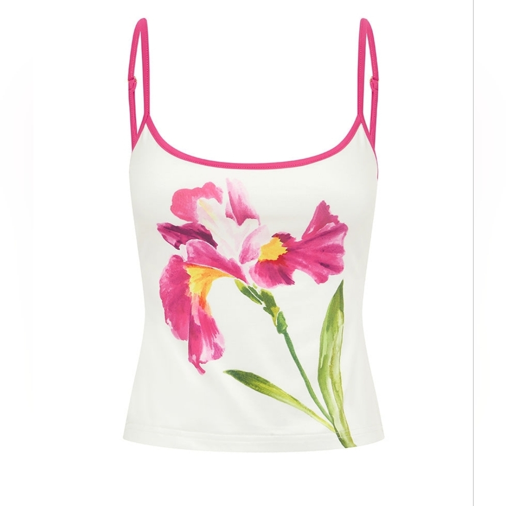 RUNAWAY THE LABEL Paradise Tank Nalani Print Medium